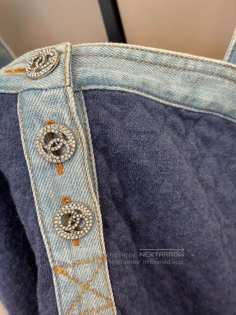 Chanel Chanel Denim suspender skirt Size XXS / US 00 / IT 34 - 5 Thumbnail