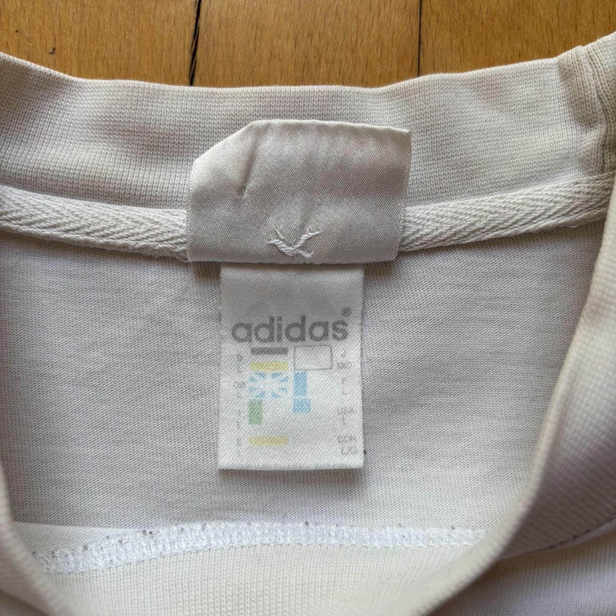 Adidas Vintage 90’s Adidas Soccer T-Shirt White Green Logo Tee Size US M / EU 48-50 / 2 - 9 Thumbnail