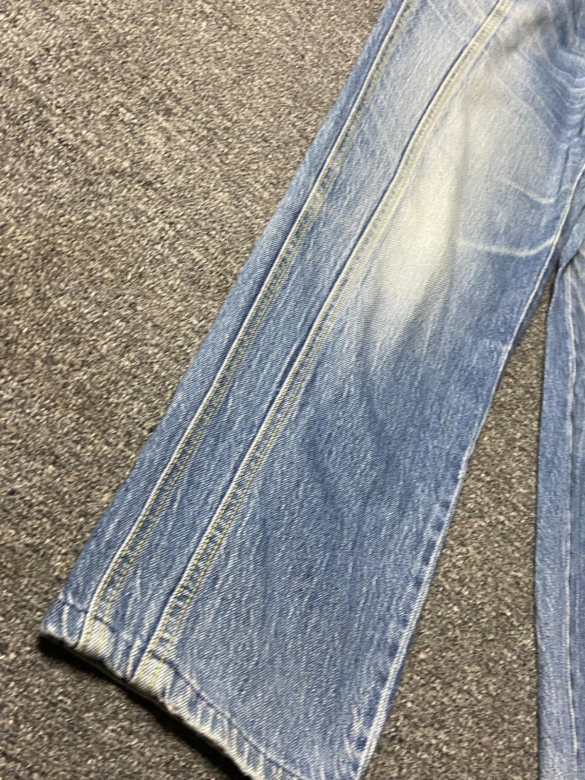 Japanese Brand [íxi:z] Brand Distressed Denim Jeans with Front Seam (164) Size US 32 / EU 48 - 10 Thumbnail