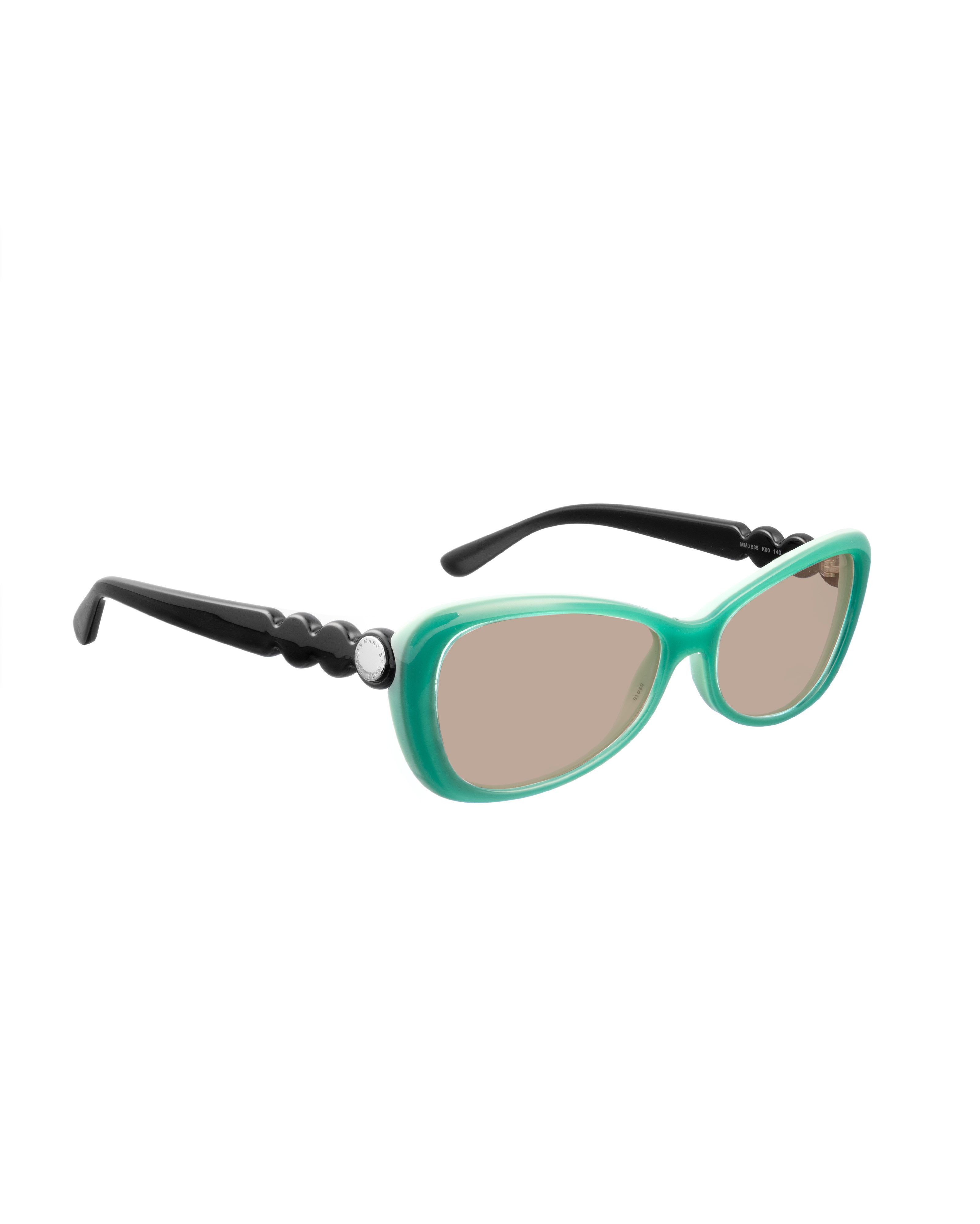 Marc Jacobs Marc by Marc Jacobs 00s Green & Black Cat-Eye Sunglasses Size ONE SIZE - 1 Thumbnail