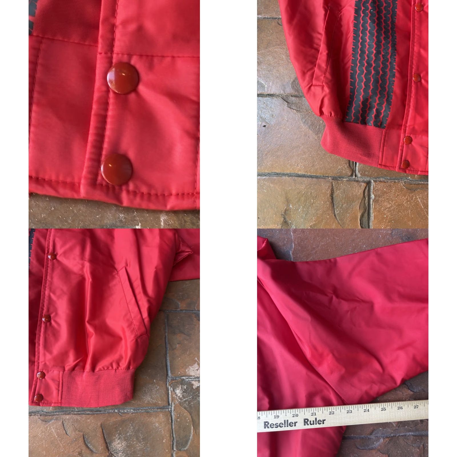 Vintage VINTAGE Le Mans Racing Satin Jacket USA Bomber Jacket Red L Men MVP 80s Size US L / EU 52-54 / 3 - 8 Thumbnail