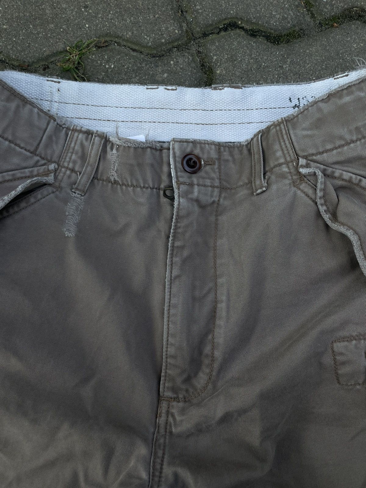 Vintage Ralph Lauren 90s Vintage Cargo Army Distressed Shorts Size US 34 / EU 50 - 10 Thumbnail