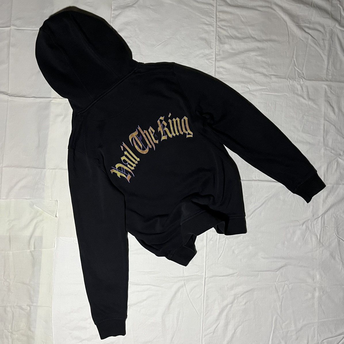 Vintage Mistertee Jordan Hand Hoodie ‘ Hail The King ‘ Size US L / EU 52-54 / 3 - 4 Thumbnail