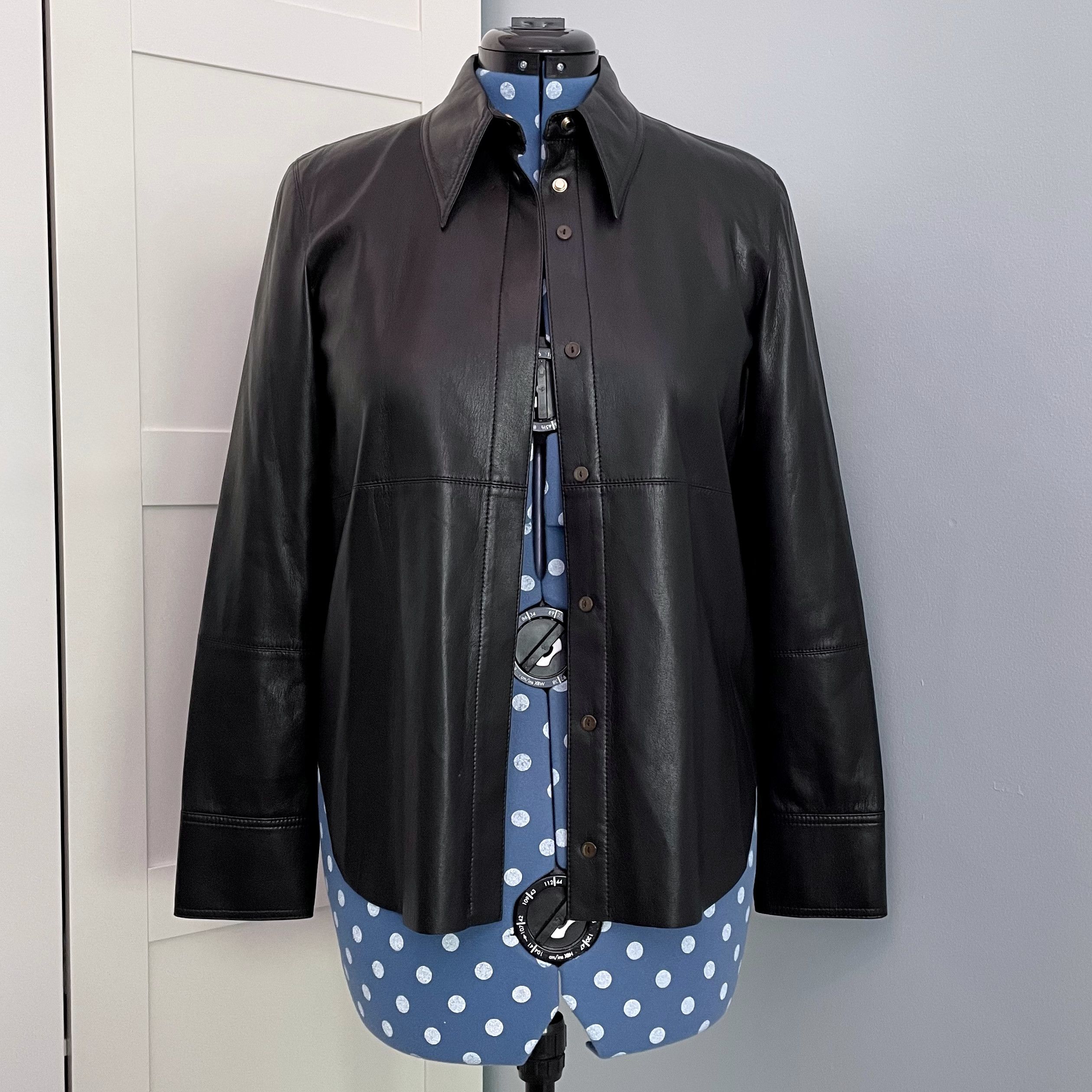 Nanushka Nanushka Black Naum Okobor™ vegan leather shirt jacket, S Size S / US 4 / IT 40 - 2 Thumbnail