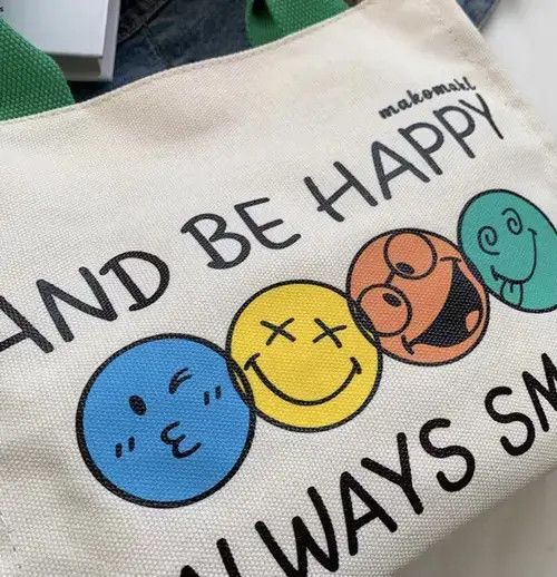 Other Fashion tote bag with smiley face Size ONE SIZE - 3 Thumbnail