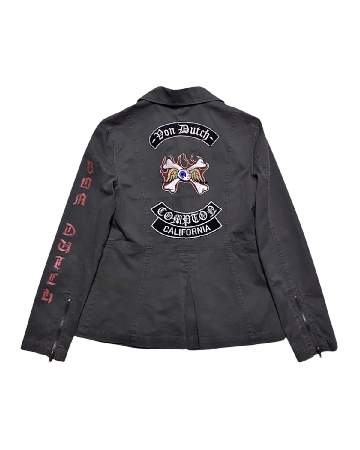 Von Dutch Vtg Von Dutch Patchwork Big Logo Embroidery Jacket Blazer Size M / US 6-8 / IT 42-44 - 1 Thumbnail