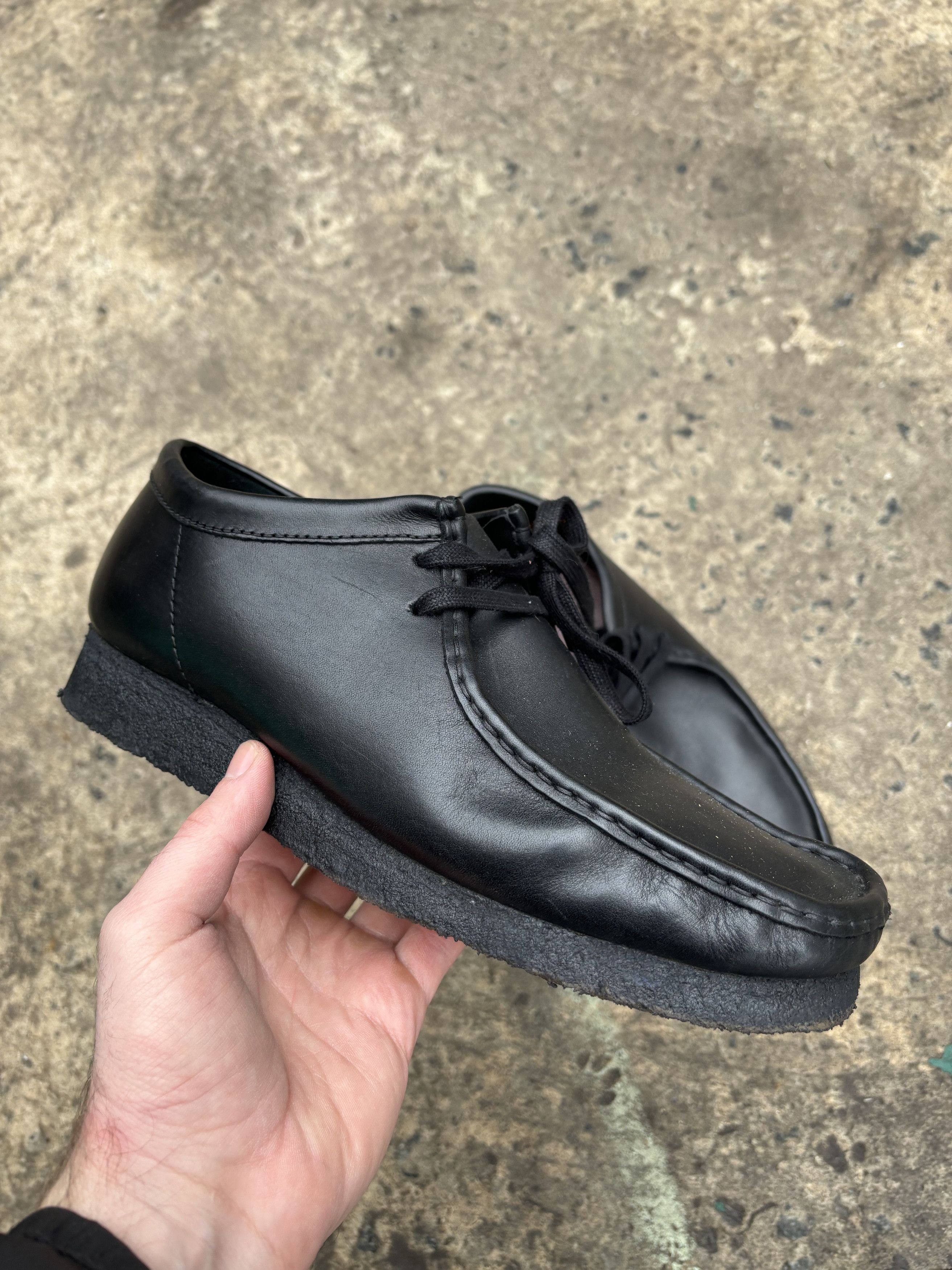 Clarks Clarcs Wallabee Black Shoes | Grailed