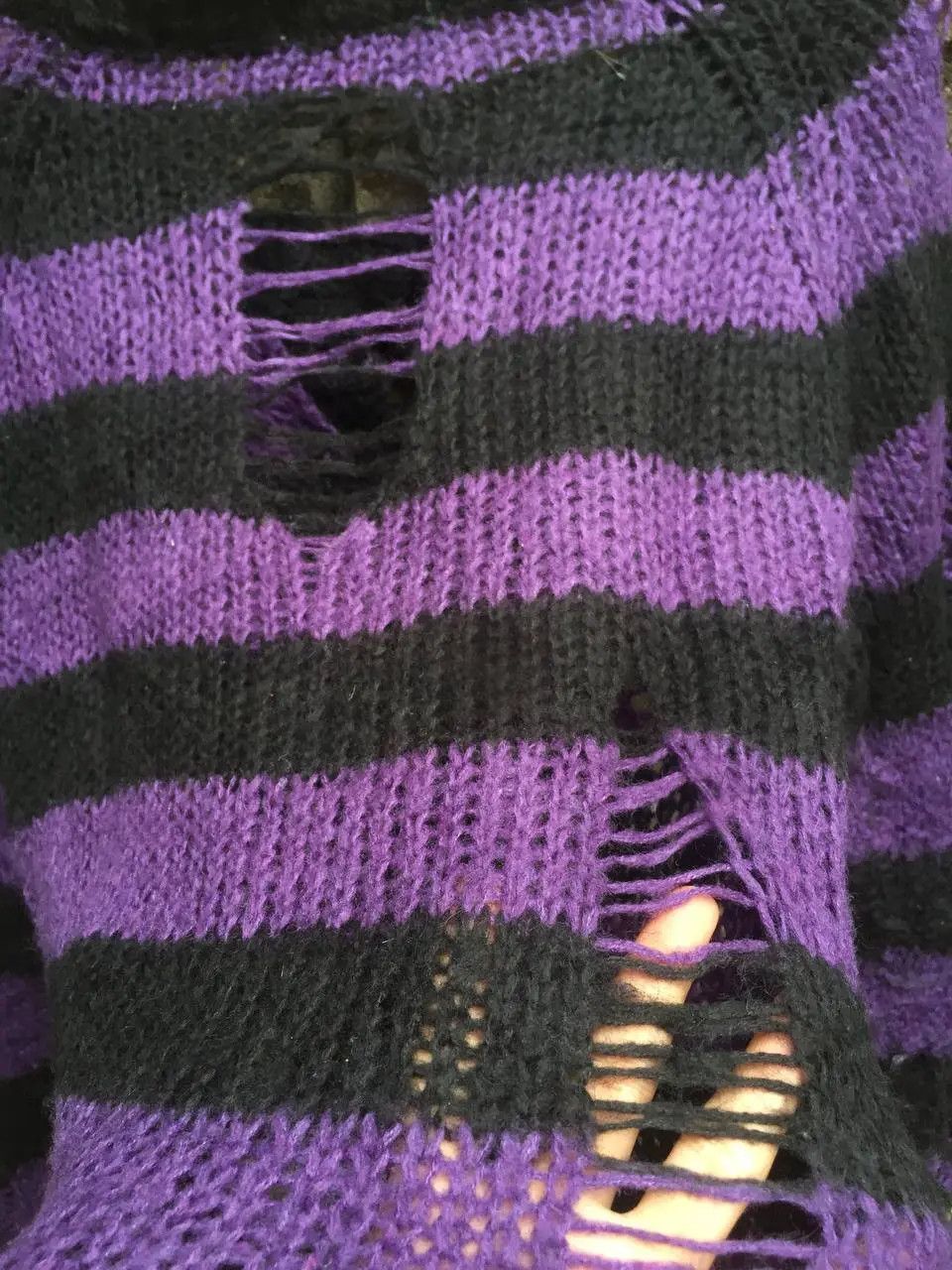 Japanese Brand ACDC RAG Grunge crazy distressed knit ifsixwasnine style Size US M / EU 48-50 / 2 - 7 Thumbnail
