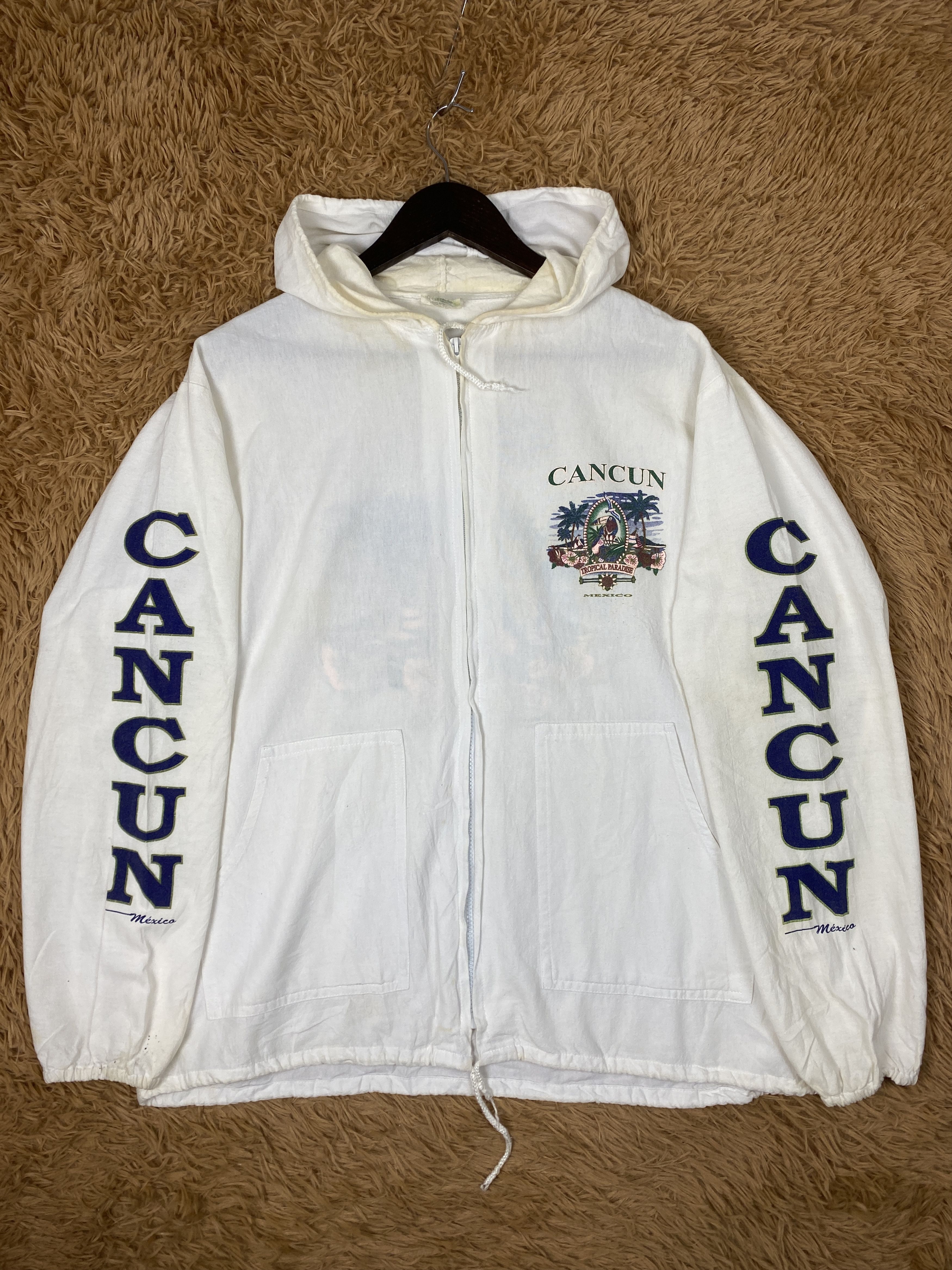 Vintage Vintage Cancun Mexico Art Tropical Paradise Jacket PJ2616 Size US M / EU 48-50 / 2 - 1 Thumbnail