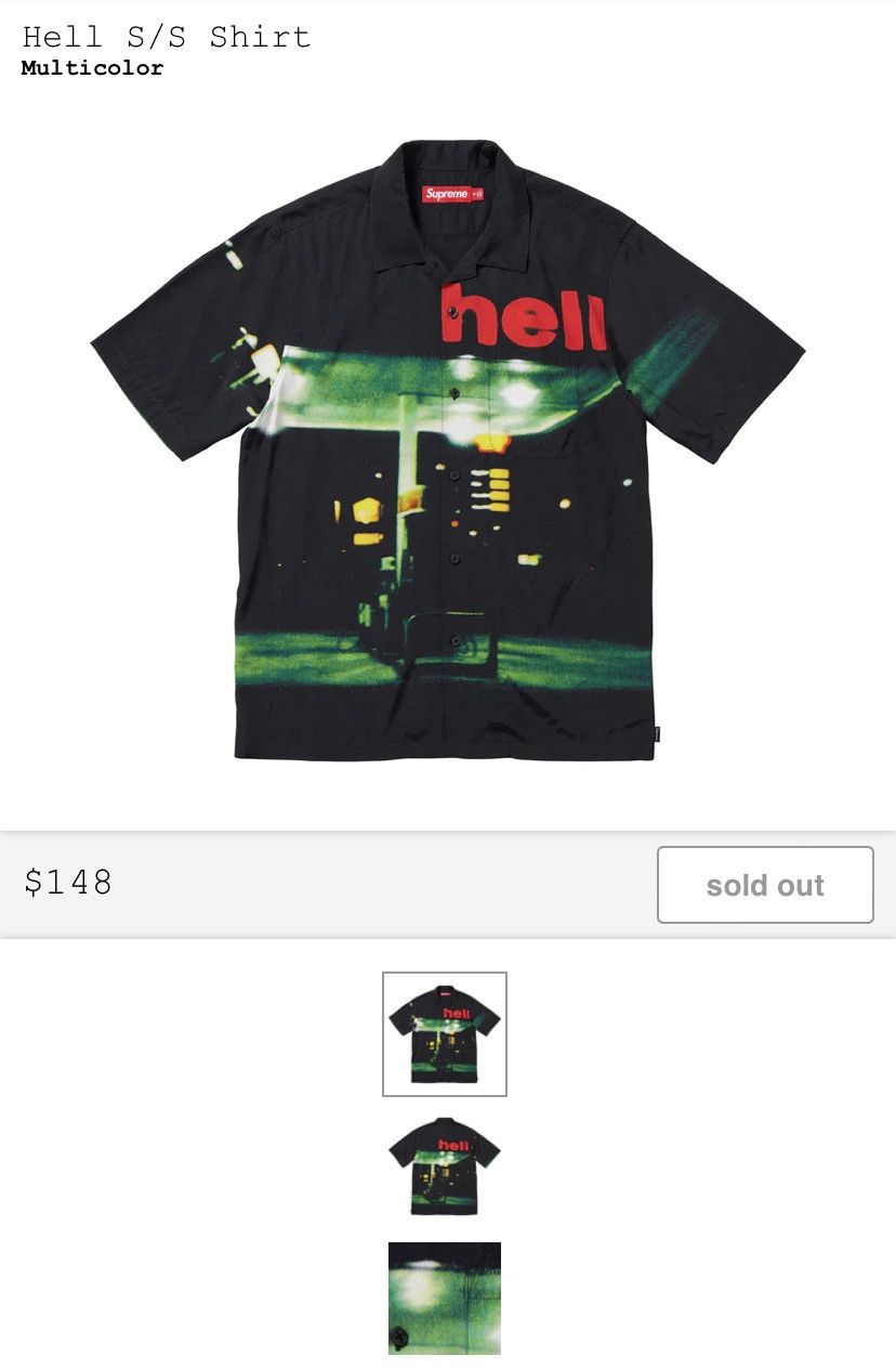 Supreme (IN HAND) Supreme Hell S/S Shirt Size XL | Grailed