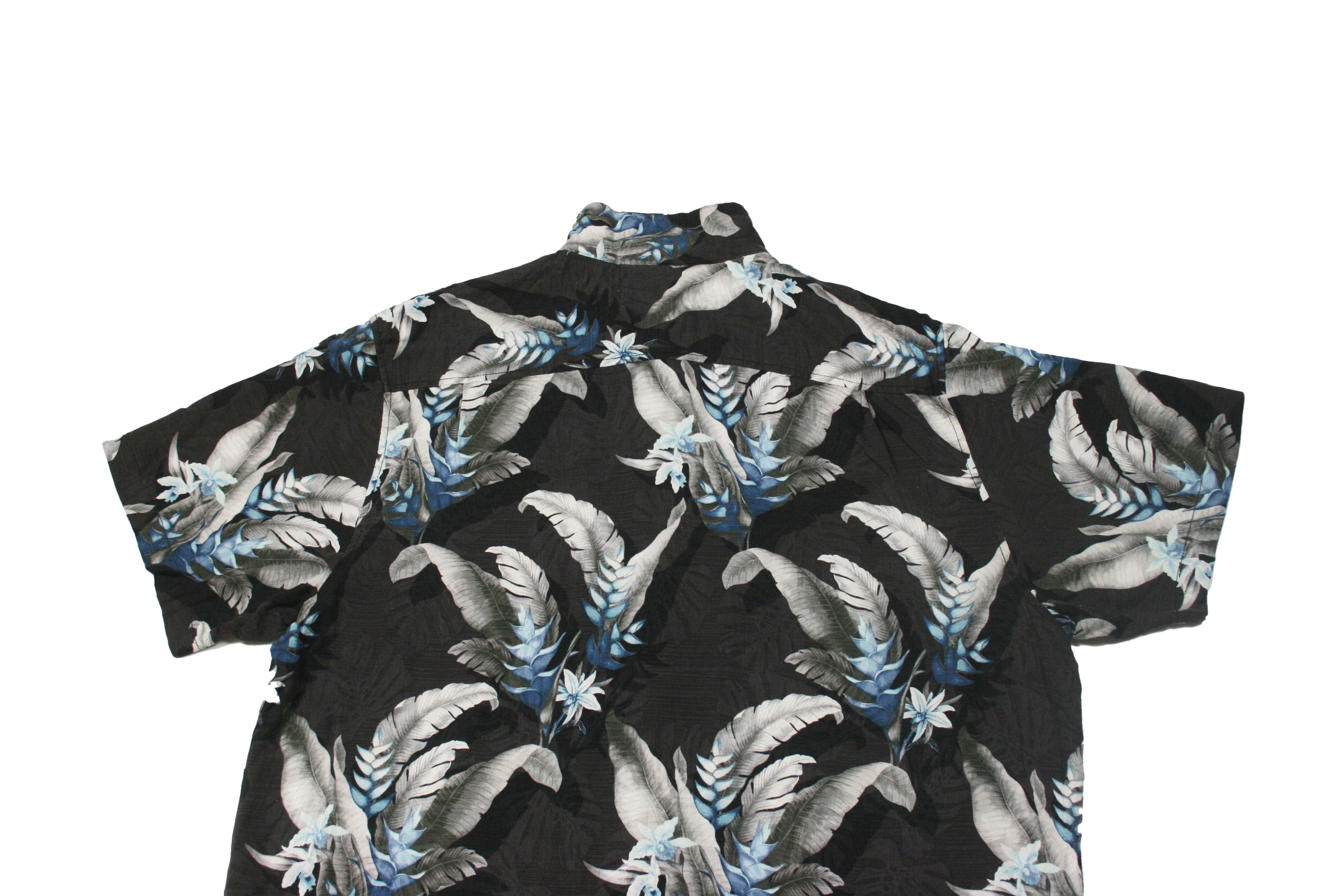 Tommy Bahama Floral Silk Shortsleeve Shirt Size US XXL / EU 58 / 5 - 4 Thumbnail