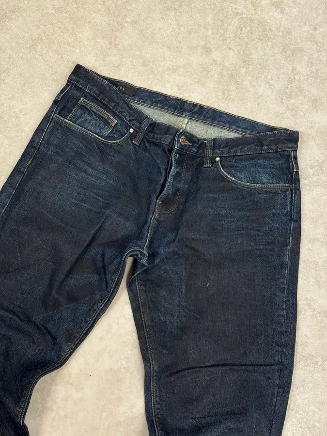 Gucci AW2009 Gucci Navy Oiled Denim Jeans by Frida Giannini Size US 32 / EU 48 - 2 Thumbnail