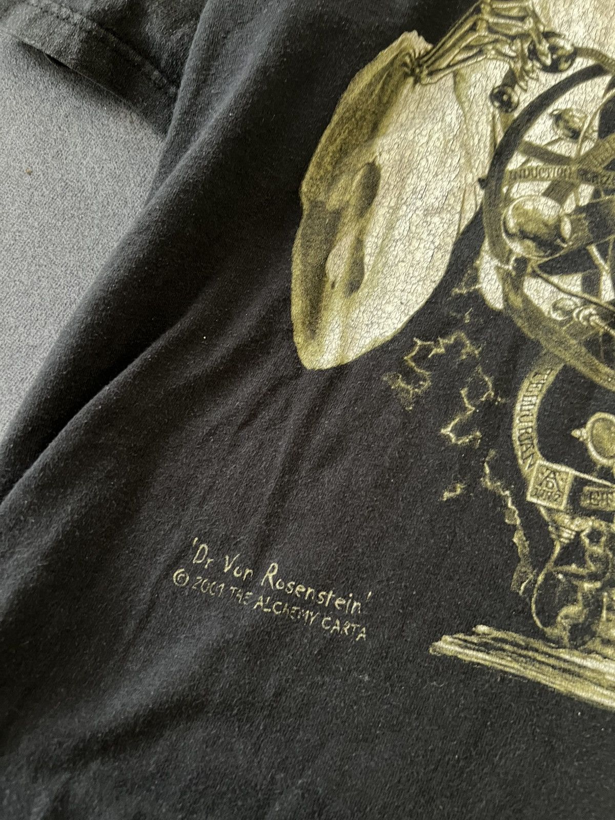 Band Tees Vintage 90s Alchemy Skeleton Graphic T-Shirt Screen Stars Size US XL / EU 56 / 4 - 3 Thumbnail