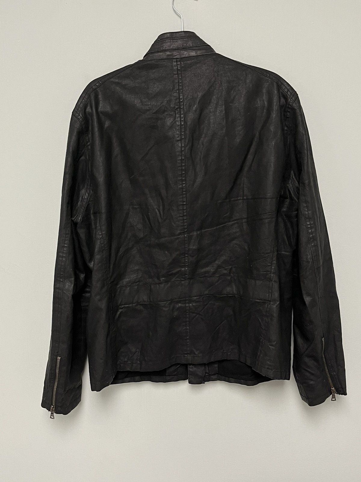John Varvatos Coated Linen Moto jacket. 54 Size US L / EU 52-54 / 3 - 6 Thumbnail