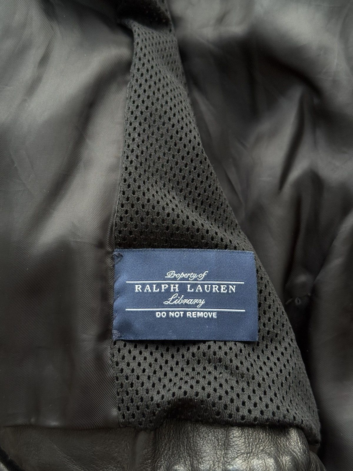 Ralph Lauren Black Label ARCHIVE 5/5 LEATHER MOTO JACKET WITH RIBBED ARMOR DETAILING Size US M / EU 48-50 / 2 - 19 Thumbnail