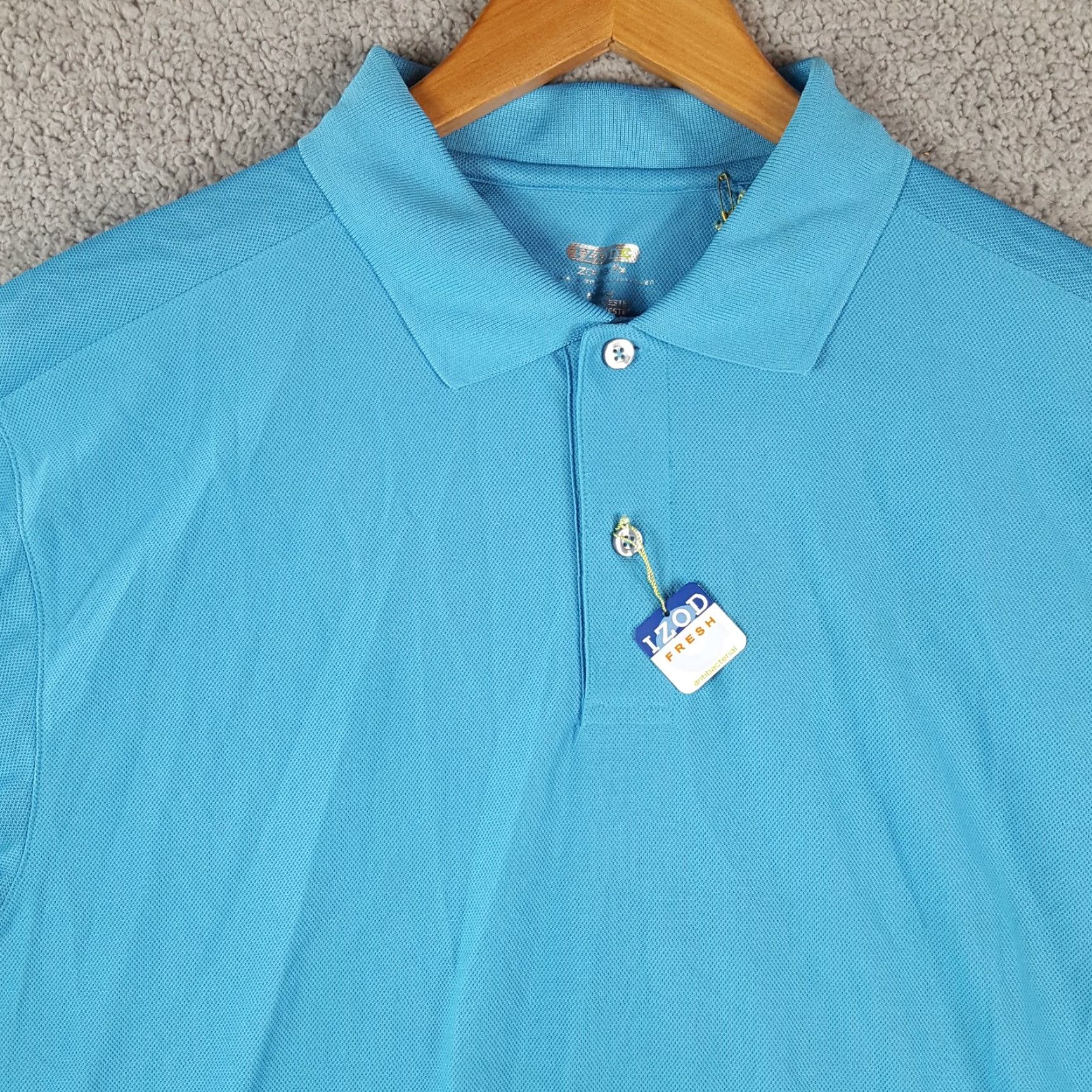 Izod IZOD Antibacterial Breathable Size M Outdoor Collar Polo Golf Shirt Athletic Size US M / EU 48-50 / 2 - 2 Thumbnail
