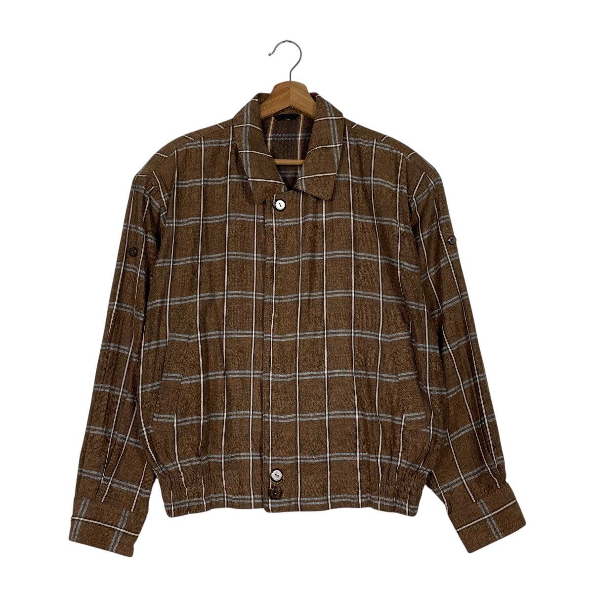 Japanese Brand Japanese Brand Pizzico Tartan Bomber Jacket Size US M / EU 48-50 / 2 - 1 Thumbnail