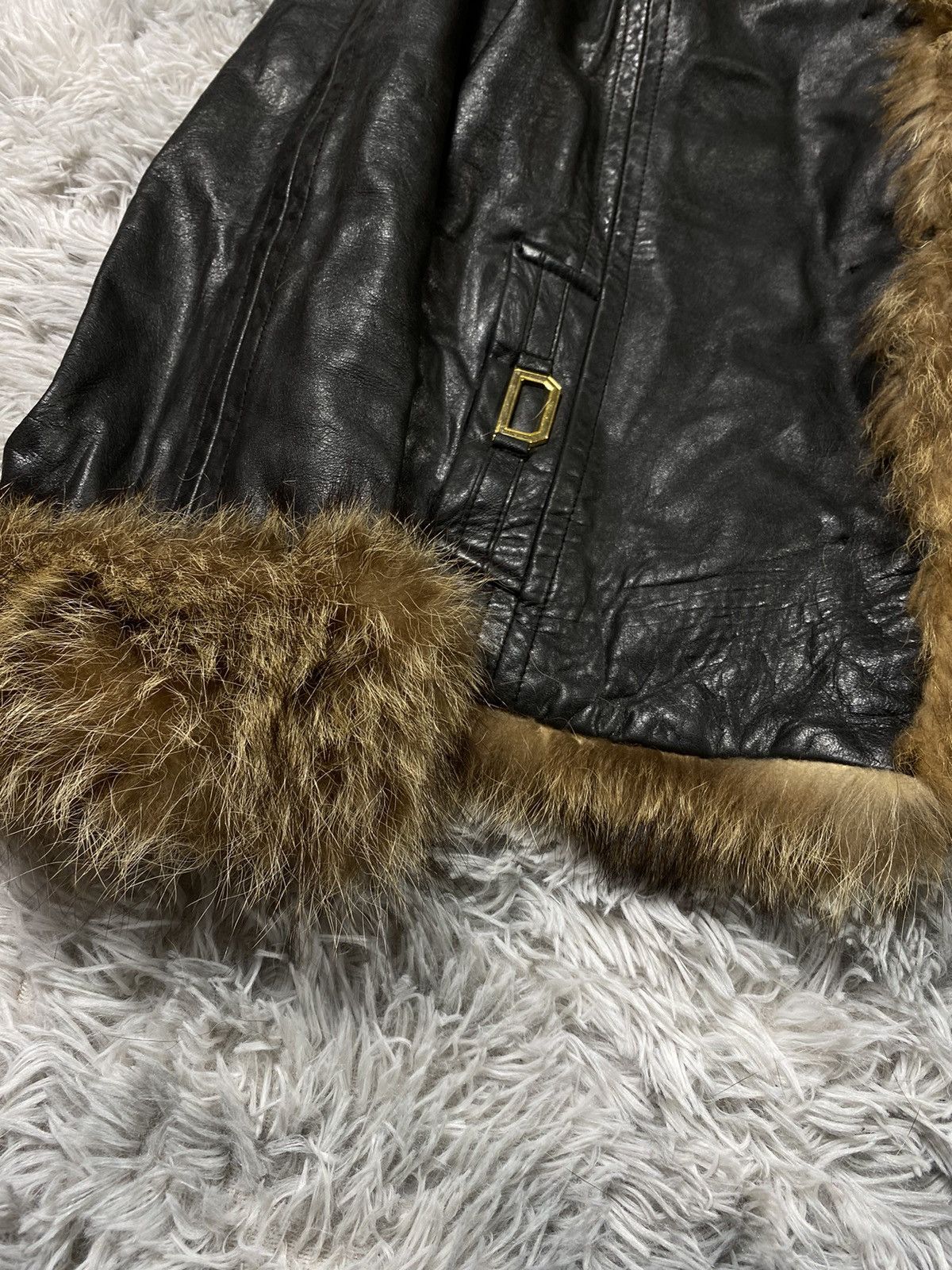 Dolce & Gabbana × Leather × Vintage Dolce & Gabbana Shearling Leather Jacket | Japanese Brand Size M / US 6-8 / IT 42-44 - 3 Thumbnail