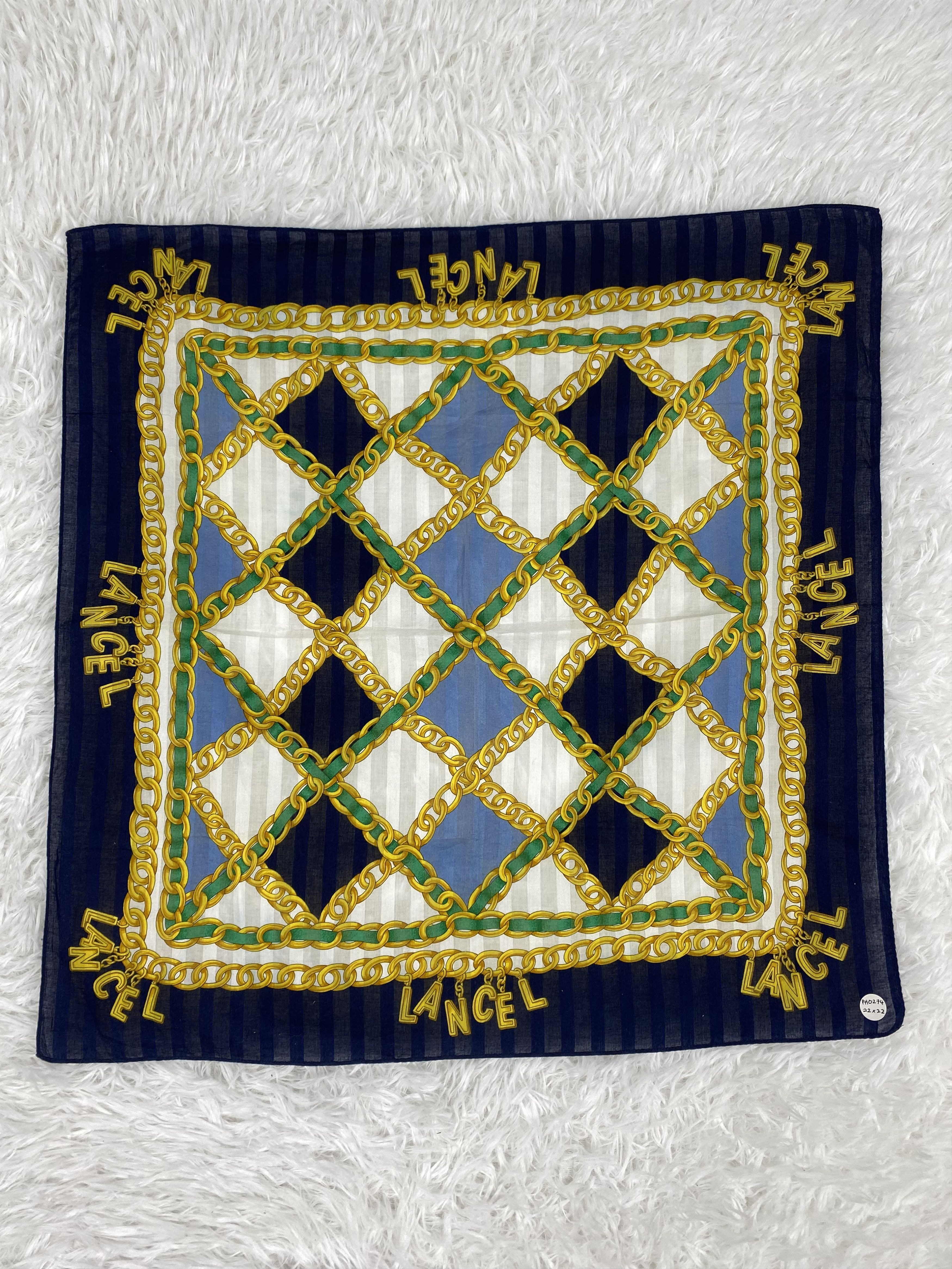 Lancel Vintage Lancel Handkerchief Neckerchief PH0274 Size ONE SIZE - 3 Thumbnail