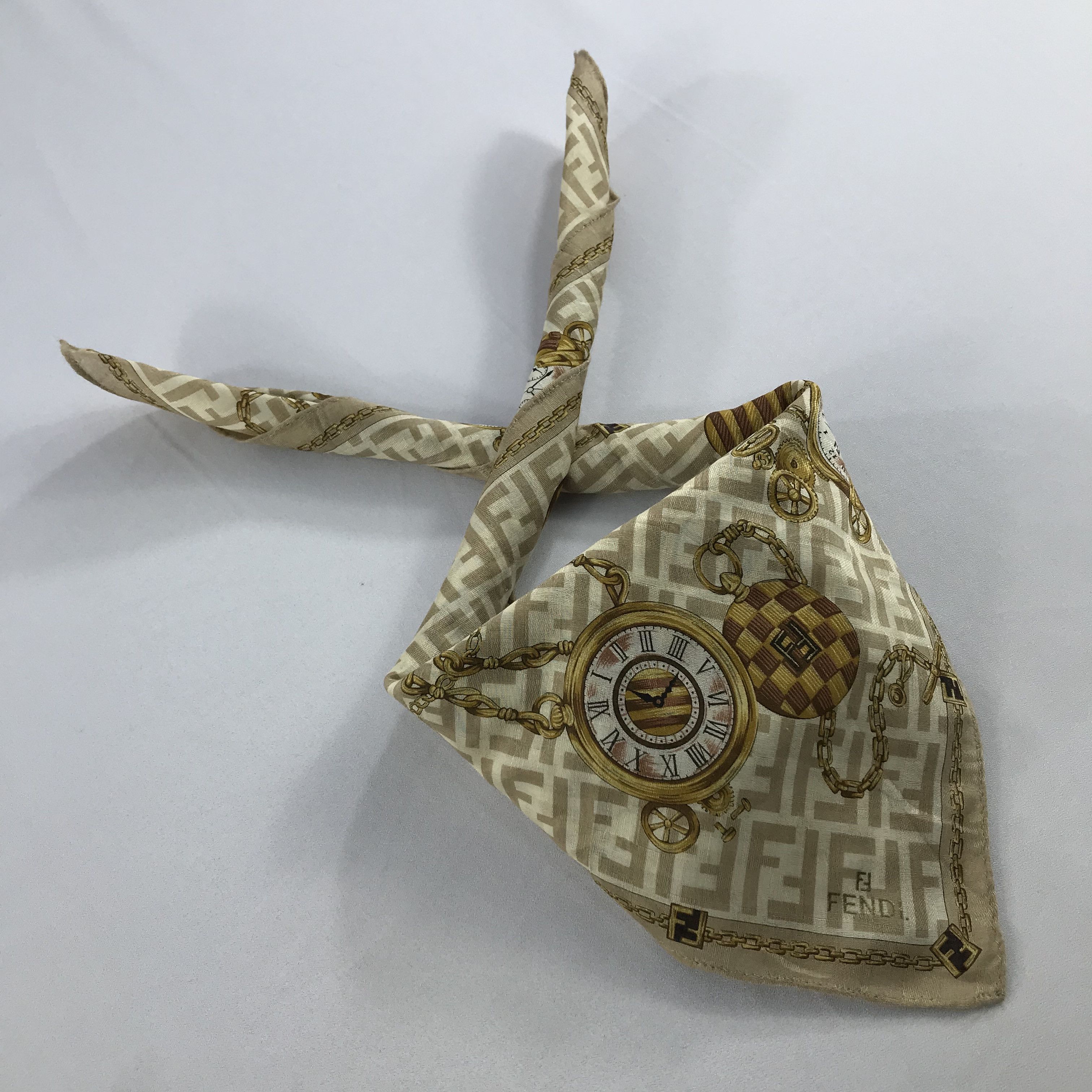 Vintage Vintage Fendi Bandana / Handkerchief / Neckerchief - S2746A Size ONE SIZE - 4 Thumbnail