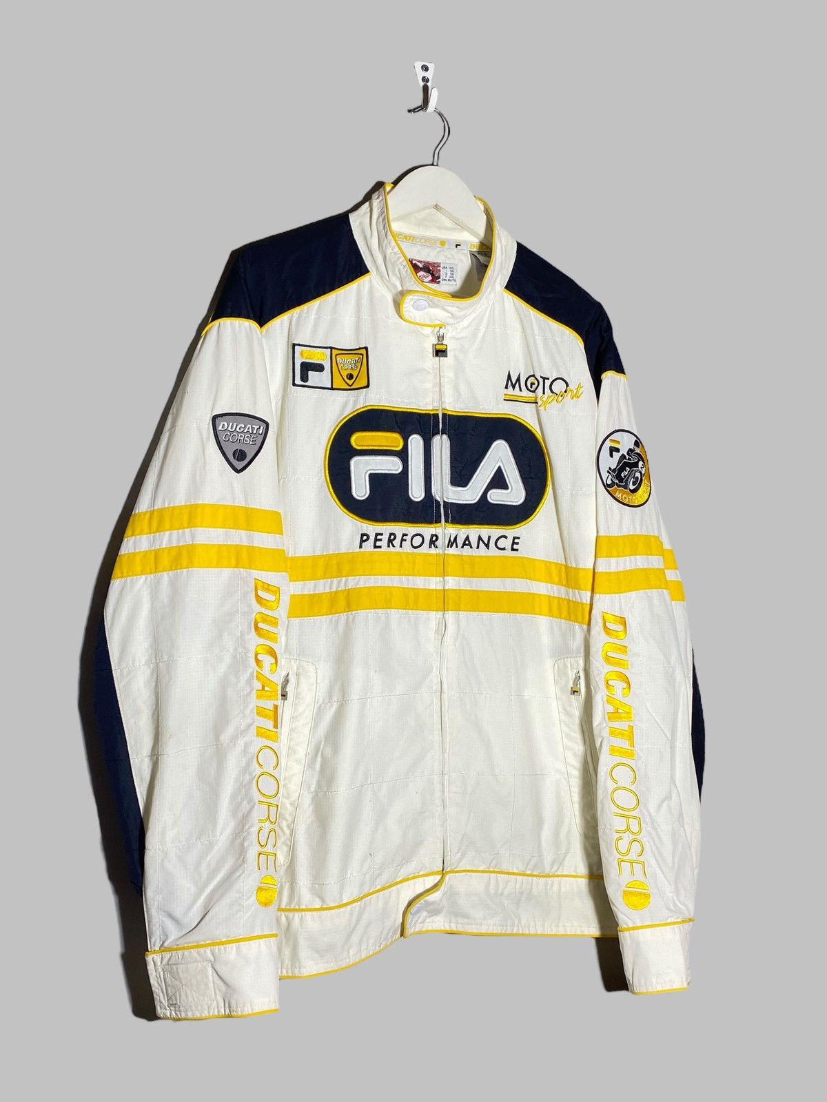 Fila Vintage Y2K Fila Ducati Force Rare Racing Moto Japan Jacket Size US XXL / EU 58 / 5 - 3 Thumbnail