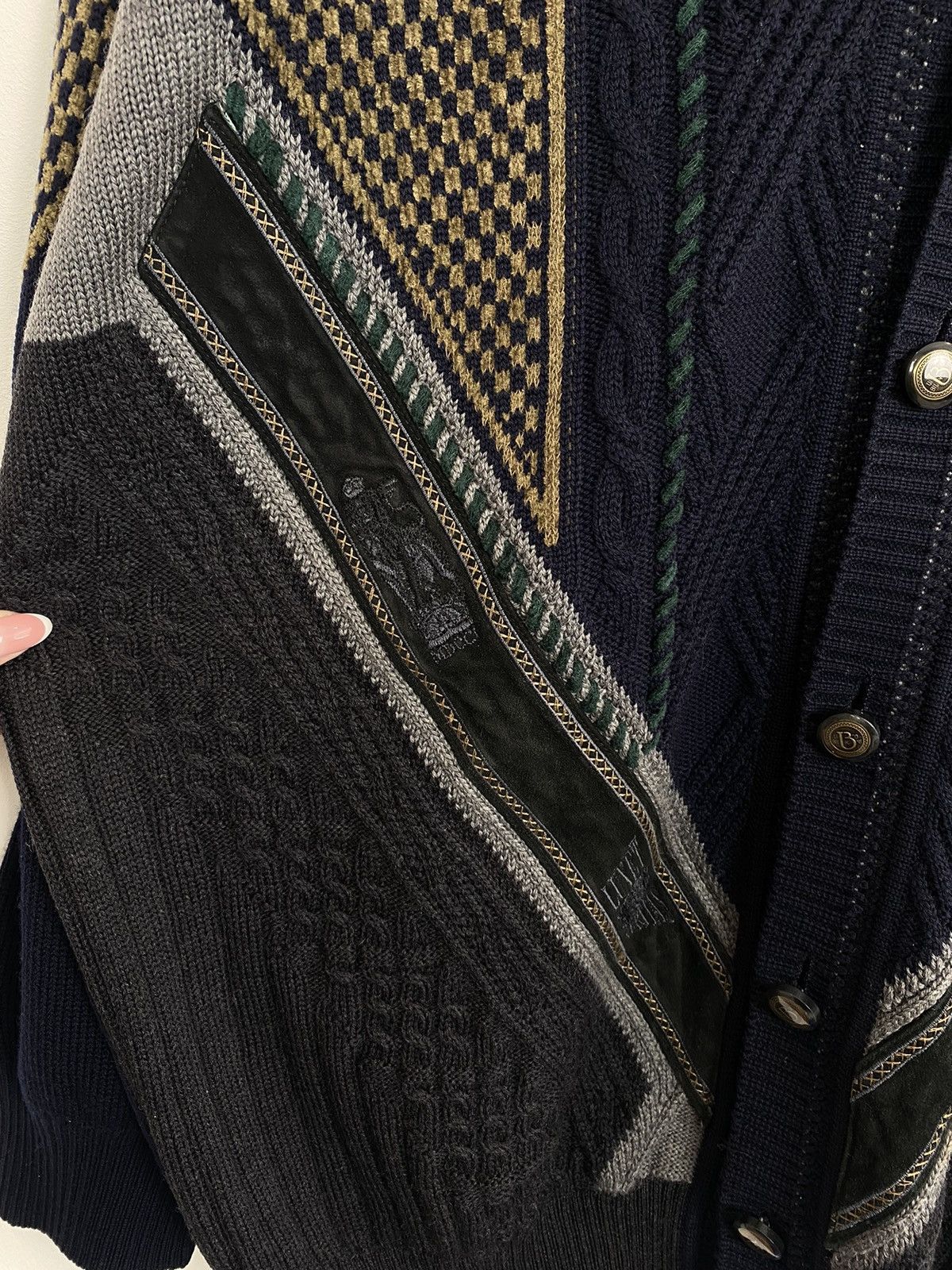 Designer Umberto Bilancioni Long Sleeve Sweater Cardigan Mens Size 56 Size US XL / EU 56 / 4 - 4 Thumbnail