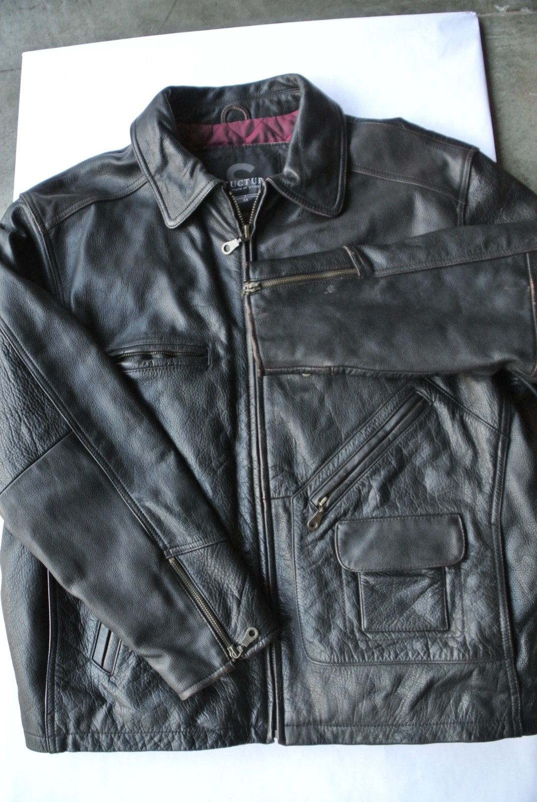 Other Vintage black leather jacket Size US XL / EU 56 / 4 - 4 Thumbnail