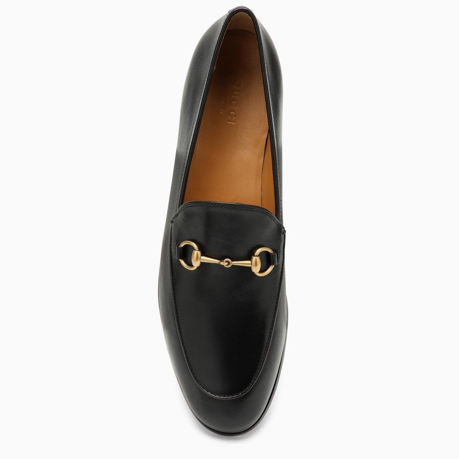 Gucci o1d2blof0824 Leather Jordaan Loafers in Black Size US 8 / IT 38 - 3 Thumbnail
