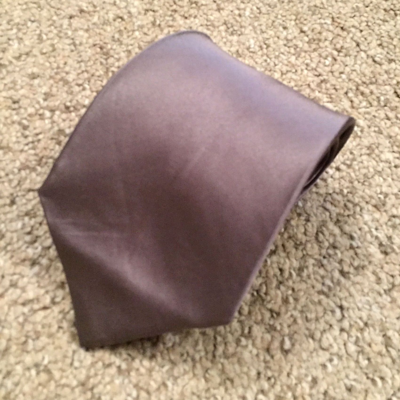 Vintage Zylos Tie 100% Silk Solid Gray 57" Classic Width 3.75" Mens Designer Neck Tie Gray Size ONE SIZE - 2 Thumbnail