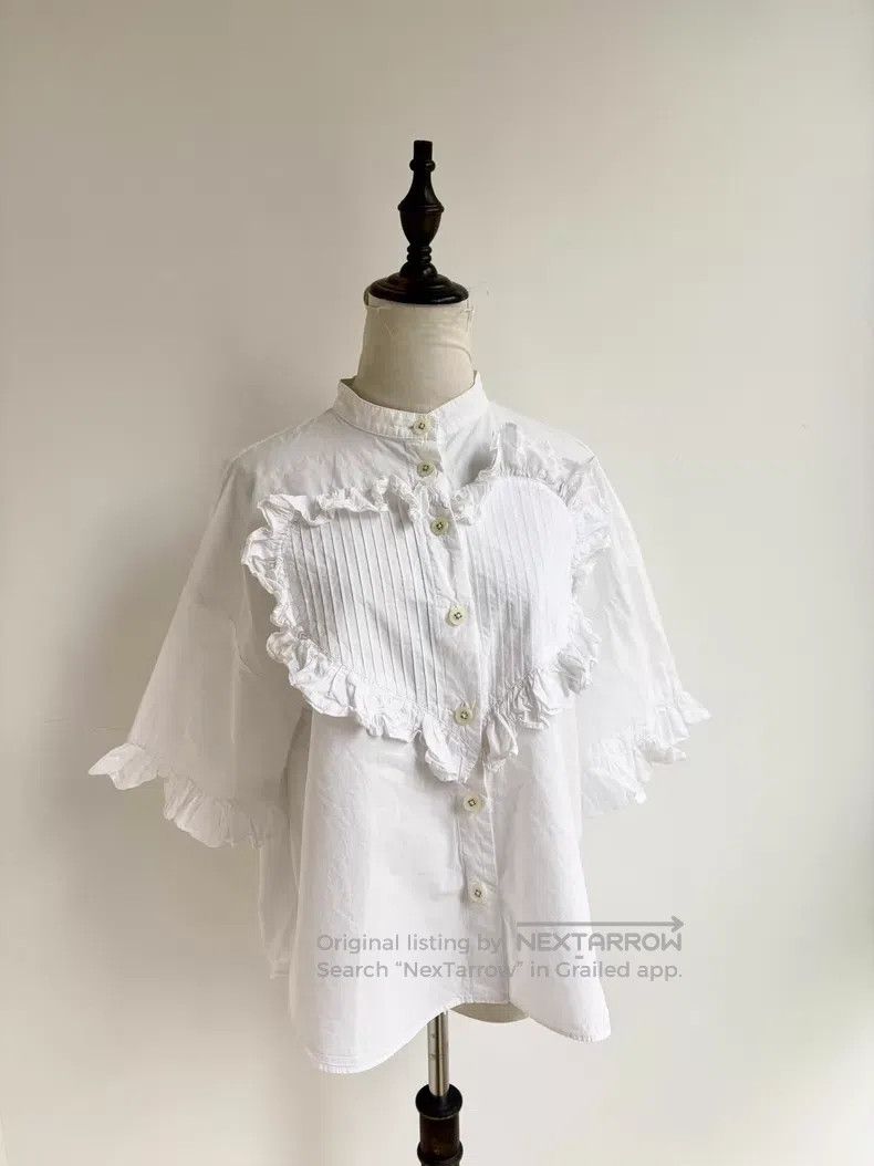 Vivienne Westwood Vivienne Westwood White heart lace shirt Size ONE SIZE - 4 Thumbnail