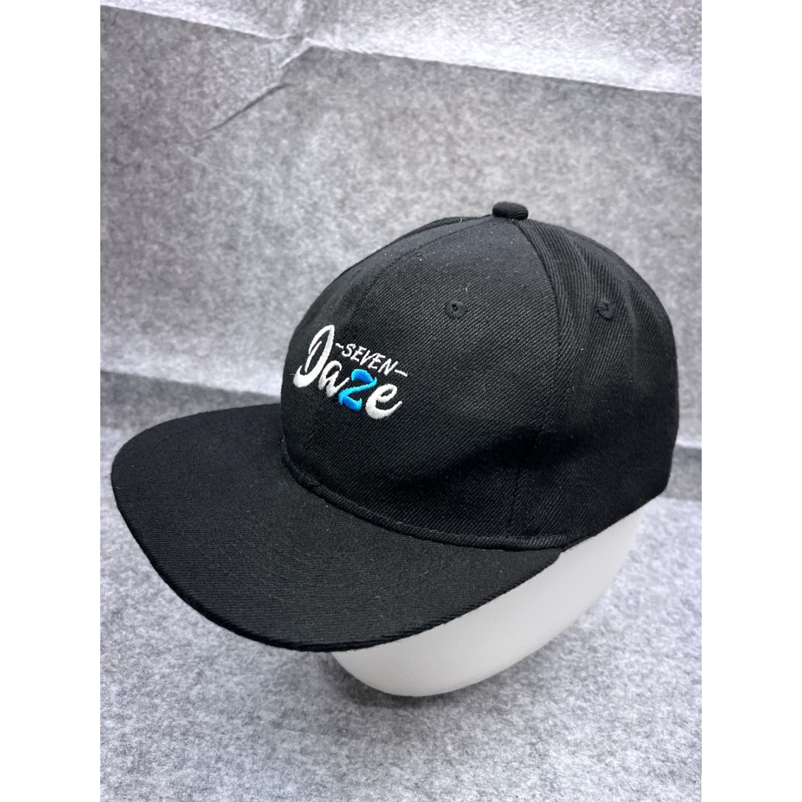 Vintage Seven Daze Hat Cap Snap Back Adult One Size Black Polyester Blend Twill Adjustable Lightweight mens Hats Seven Daze Size ONE SIZE - 4 Thumbnail
