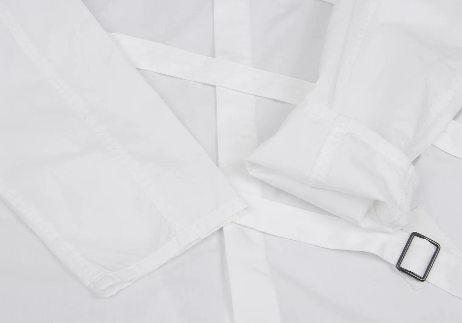 Jean Paul Gaultier Belt Design Shirt in White, Size 48 Size US M / EU 48-50 / 2 - 12 Thumbnail