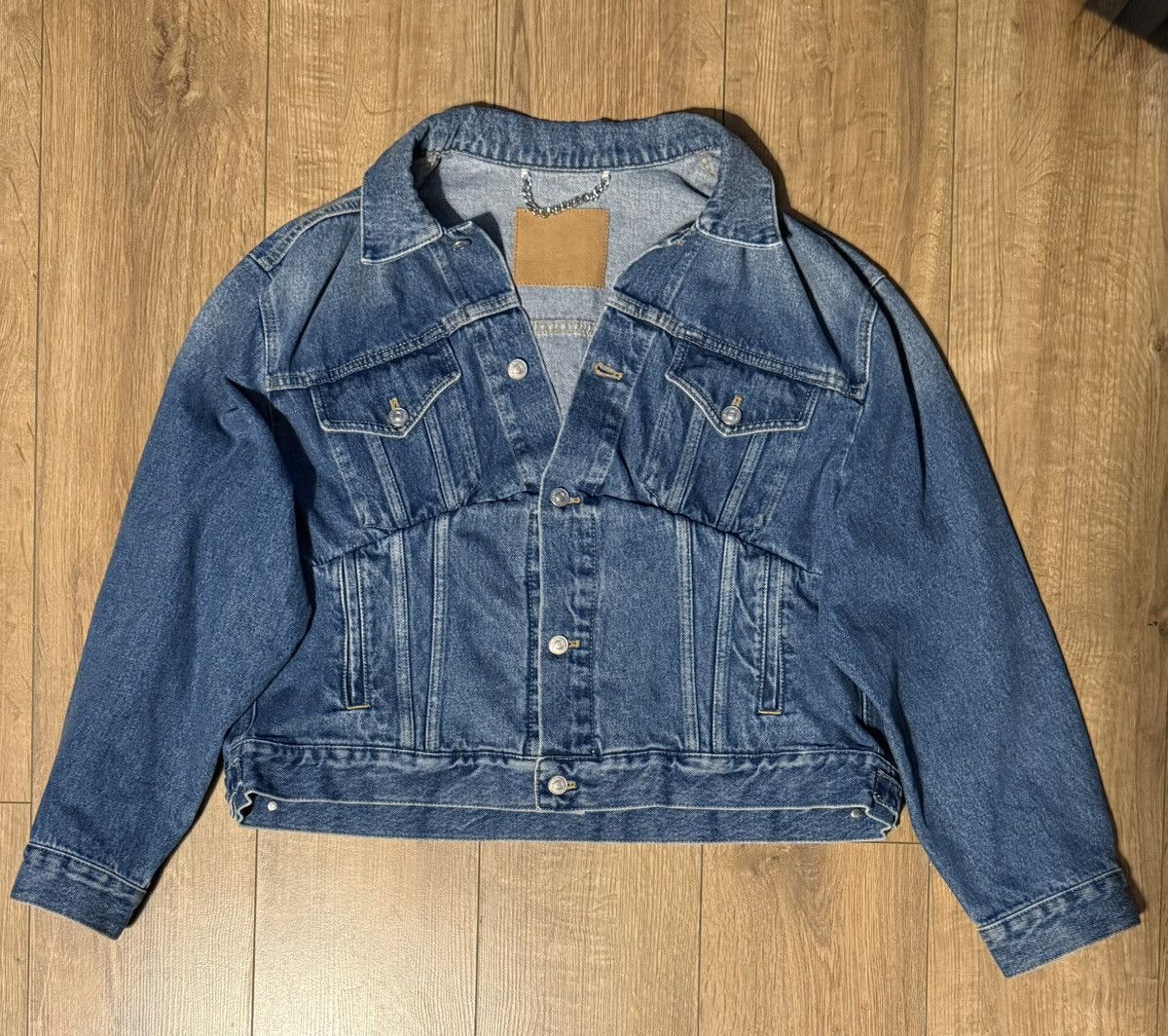 Balenciaga Unisex Blue Swing Denim Jacket RRP$2,150 Size XS / US 0-2 / IT 36-38 - 6 Thumbnail