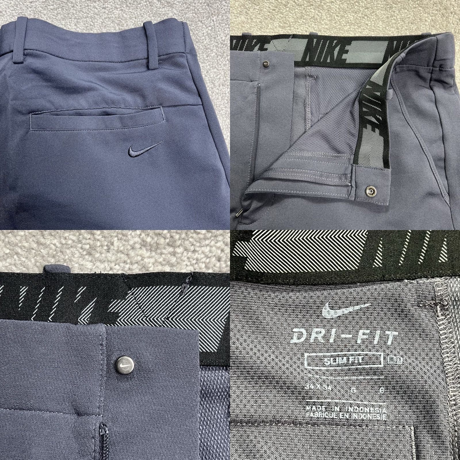 Nike Nike Flex Vapor Golf Pants Men’s 34 x 34 Slim Flat Front Straight Dri Fit Gray Size US 34 / EU 50 - 8 Thumbnail