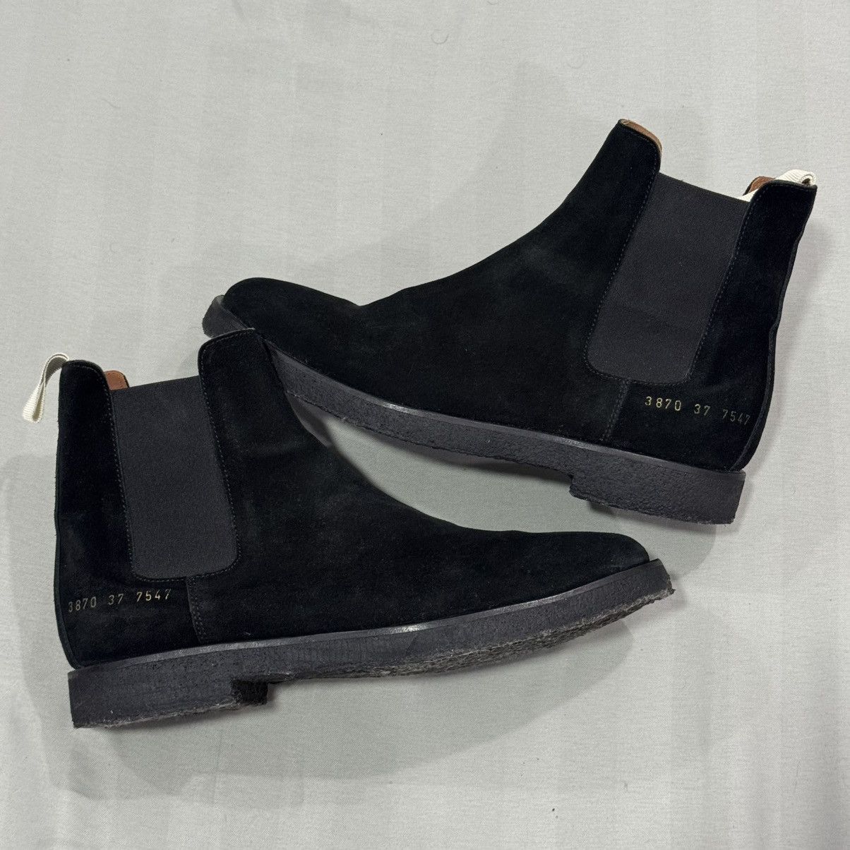 Common Projects Common Projects Women’s Chelsea Boots - Black Suede Size US 7 / IT 37 - 13 Thumbnail
