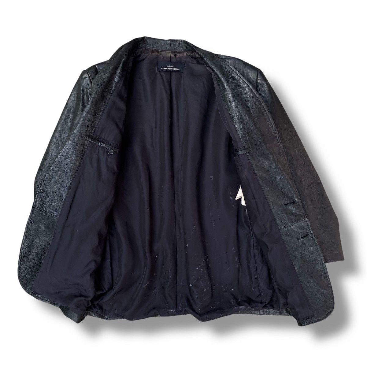Comme des Garcons Vintage Comme des Garcons Tricot Leather Jacket. #F5 Size US L / EU 52-54 / 3 - 2 Thumbnail