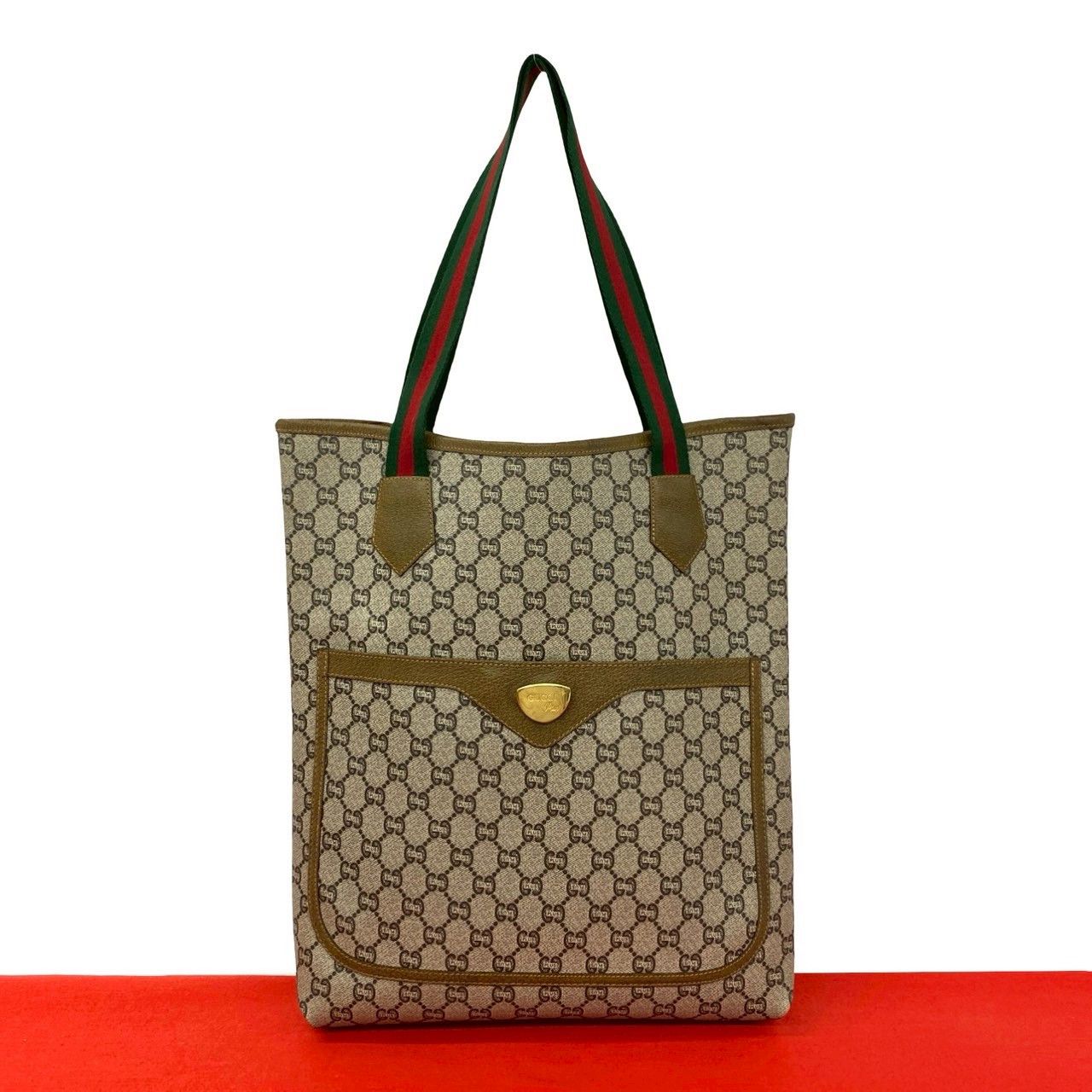 Gucci Gucci Gucci Leather PVC Tote Bag Leather Tote Bag DUTY FREE for USA Size ONE SIZE - 1 Thumbnail
