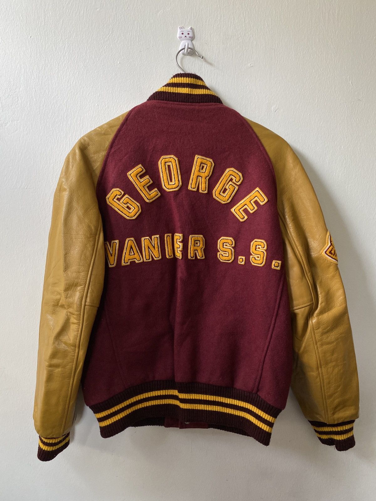 Vintage Vintage 80s George & Vaniers Football Club Varsity Jacket Size US M / EU 48-50 / 2 - 2 Thumbnail