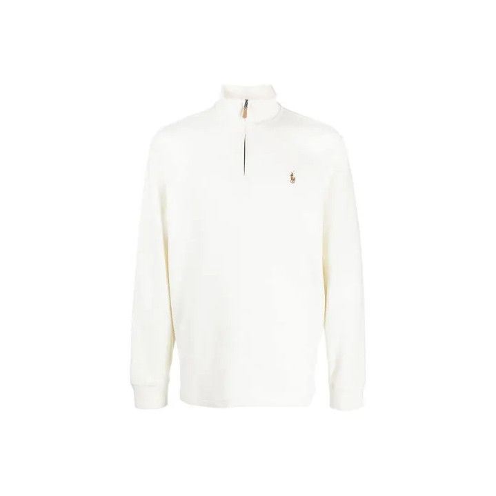 Polo Ralph Lauren Polo Ralph Lauren Men's Solid Logo Zip Collar Sweatshirt Size US M / EU 48-50 / 2 - 1 Thumbnail
