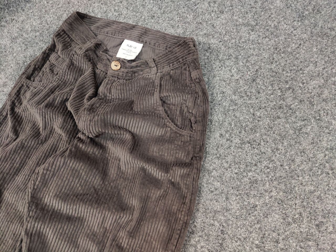 Japanese Brand Play Up Design Mom Baggy Corduroy Women's Pants Size 28" / US 6 / IT 42 - 4 Thumbnail