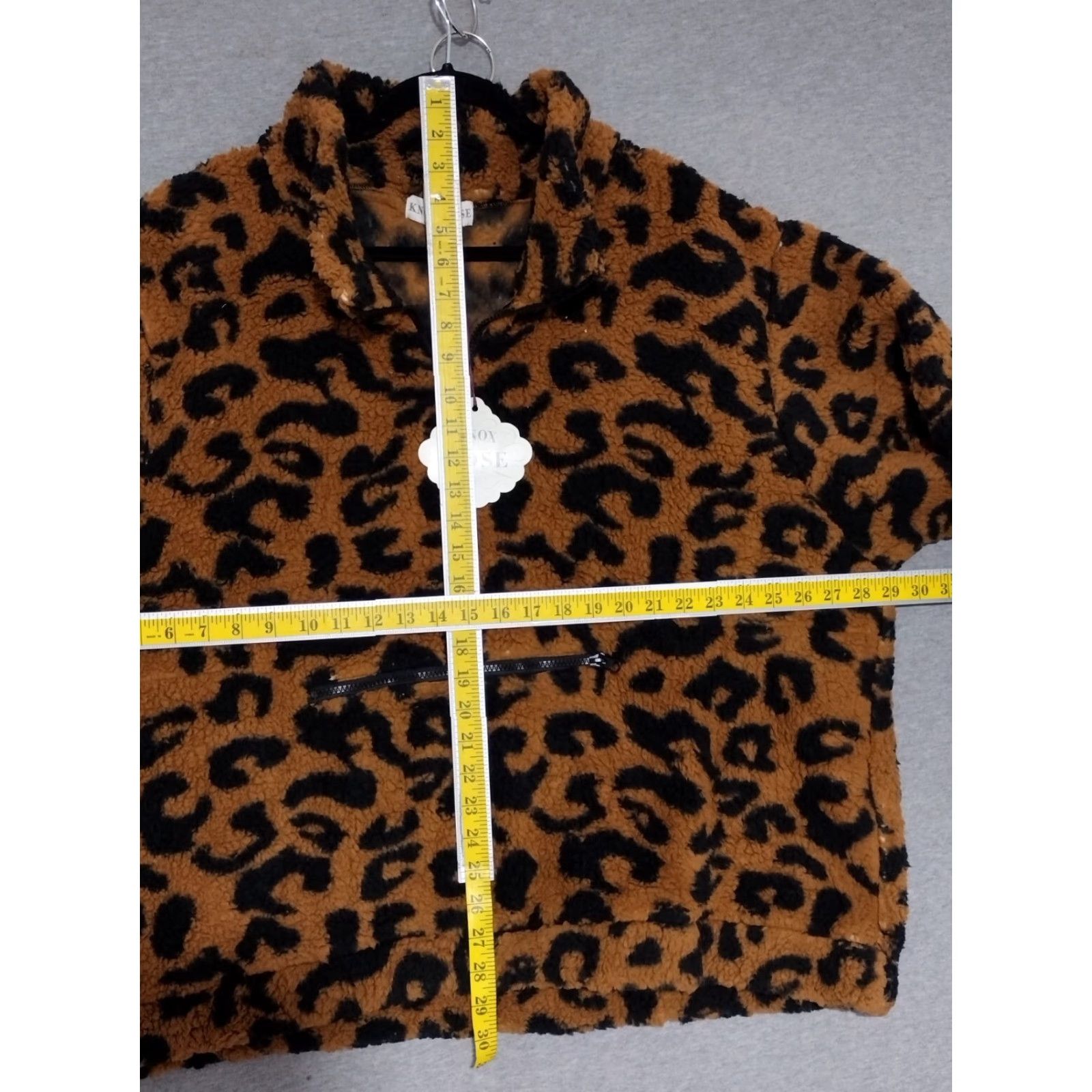 Vintage **Leopard Print Knox Rose Women's 3X Fall Sweatshirt** User: **3X Carmel Knox Rose Women's Leopard Print Sweatshirt** Size XXL / US 16-18 / IT 52-54 - 6 Thumbnail