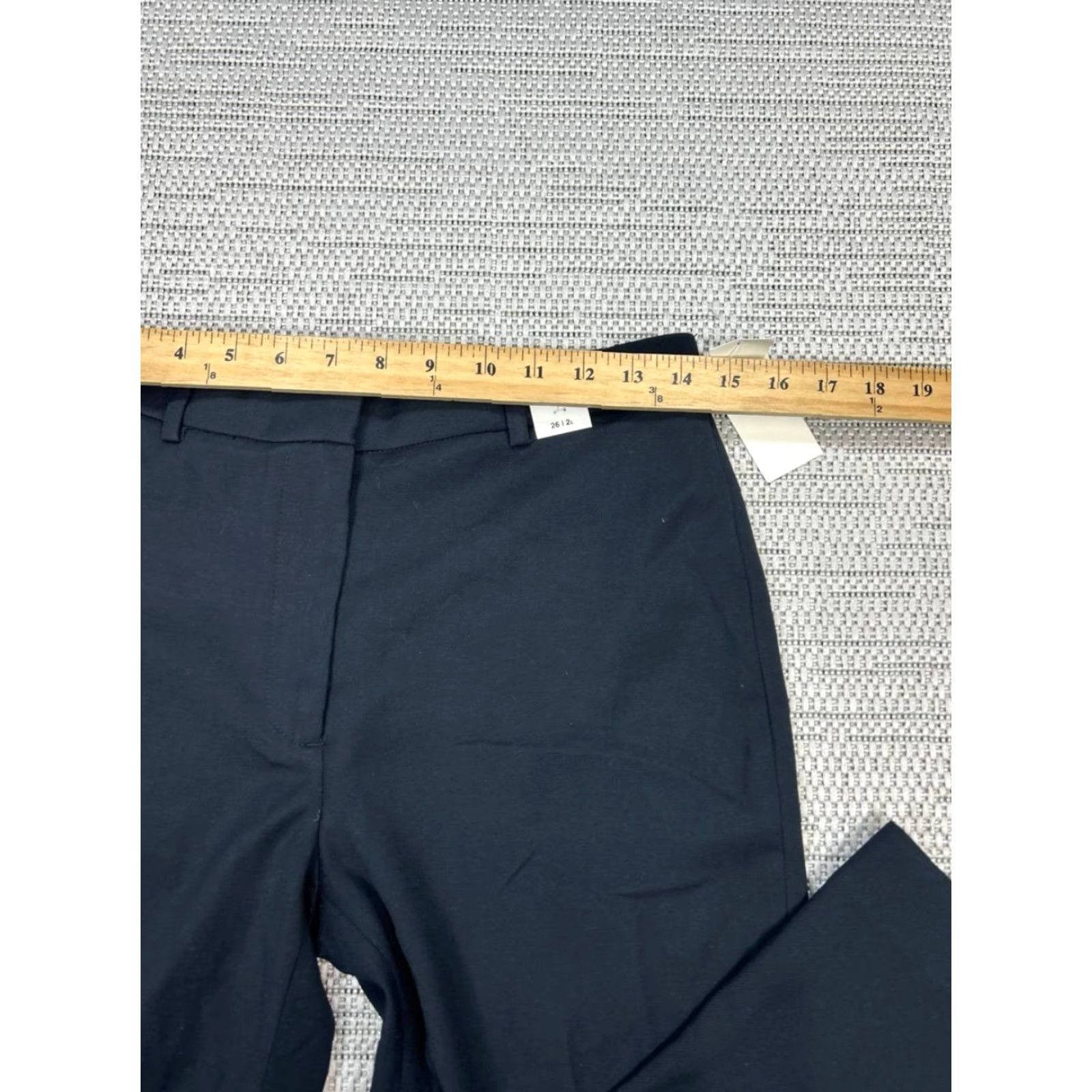 Abercrombie & Fitch Abercrombie & Fitch Pants Womens 26 Black Stretch Mid Rise Straight Leg Modern Classic Casual Travel Size 26" / US 2 / IT 38 - 7 Thumbnail