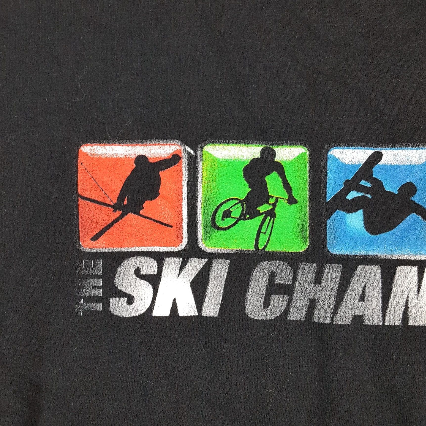 Hanes VINTAGE Hanes Ski Channel Extreme Sports Shirt Mens L Black Crewneck Pullover Sweatshirt 90s Skiing College Retro USA Graphic Print Size US L / EU 52-54 / 3 - 3 Thumbnail
