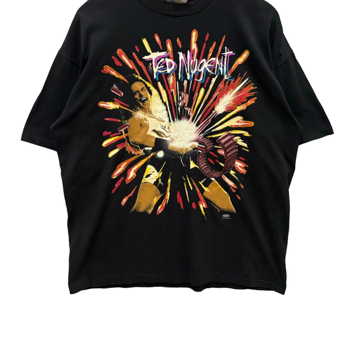 Band Tees Vintage Ted Nugent Spirit Of The Wild Tour 1995 Tshirt Size US XL / EU 56 / 4 - 3 Thumbnail