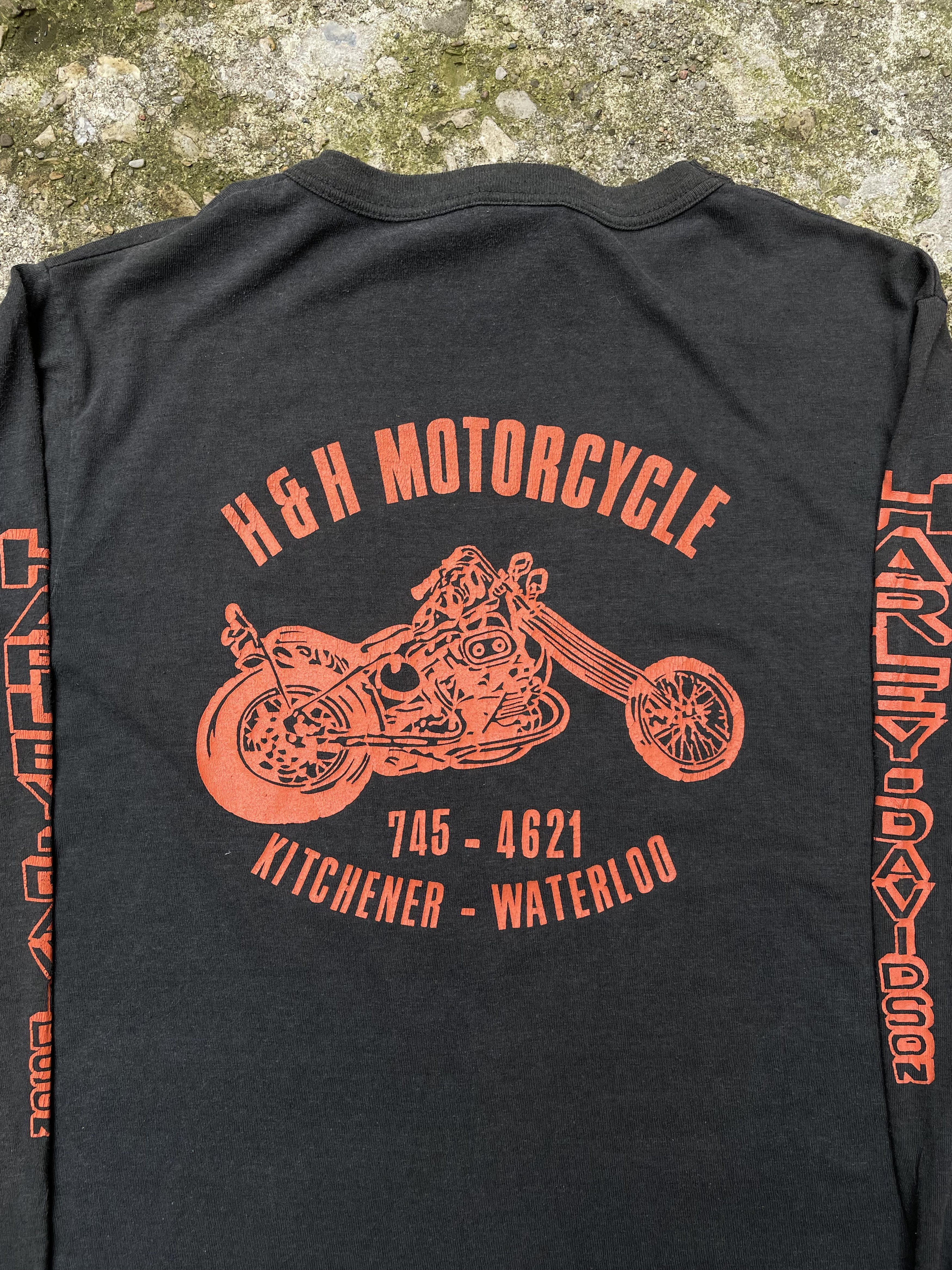 Harley Davidson × Vintage VTG 70s/80s Harley Davidson Motorcycles Long Sleeve T-Shirt Size US M / EU 48-50 / 2 - 4 Thumbnail