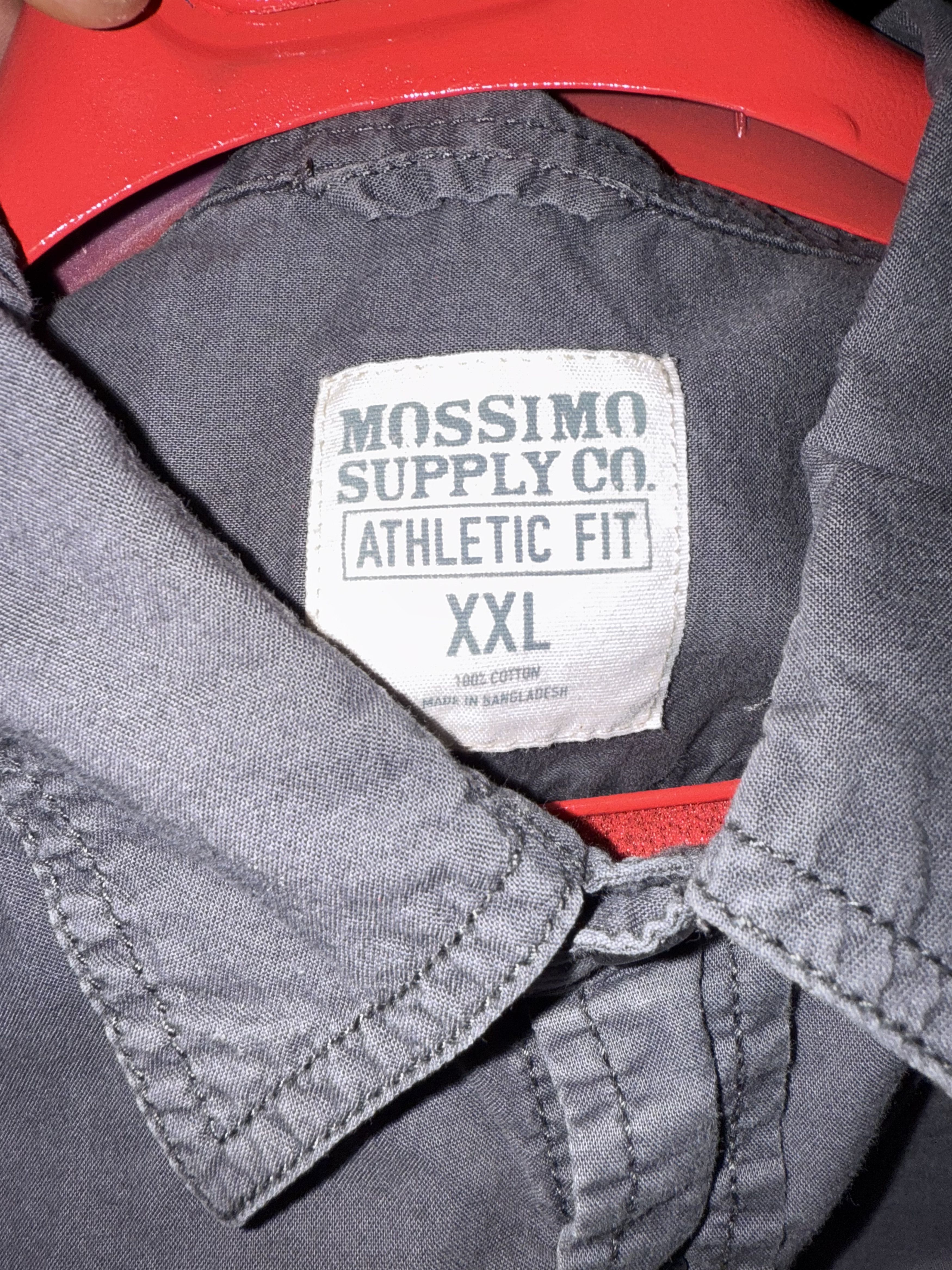 Mossimo mossimo supply co. vintage gray button up Size US XXL / EU 58 / 5 - 3 Thumbnail