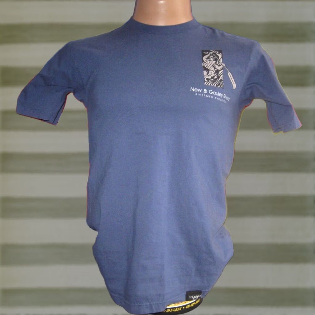 Vintage VTG Huge Shirt NEW & GAULEY Rivers Rivermen Whitewater RAFTING T 97 Men's Medium Size US M / EU 48-50 / 2 - 1 Thumbnail