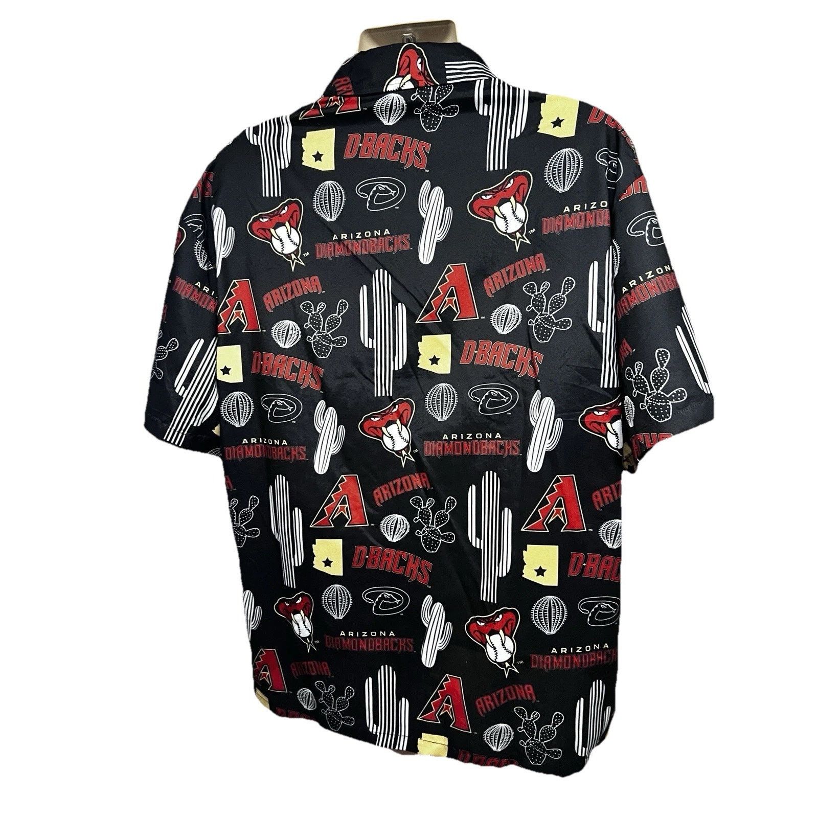Other AZ Diamondbacks MLB Baseball Black Graphic Button Up Shirt M Size US M / EU 48-50 / 2 - 2 Thumbnail
