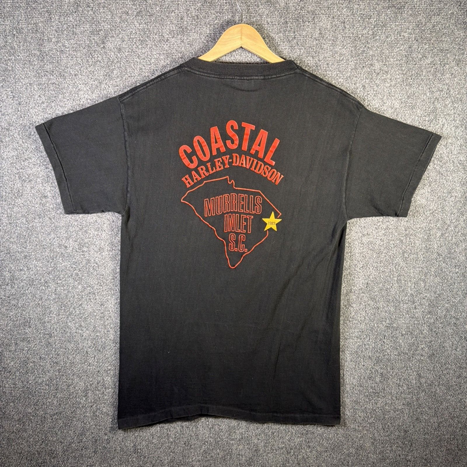 Harley Davidson Vintage Harley Davidson Shirt Mens Large Black 80s 3D Emblem Size US L / EU 52-54 / 3 - 7 Thumbnail