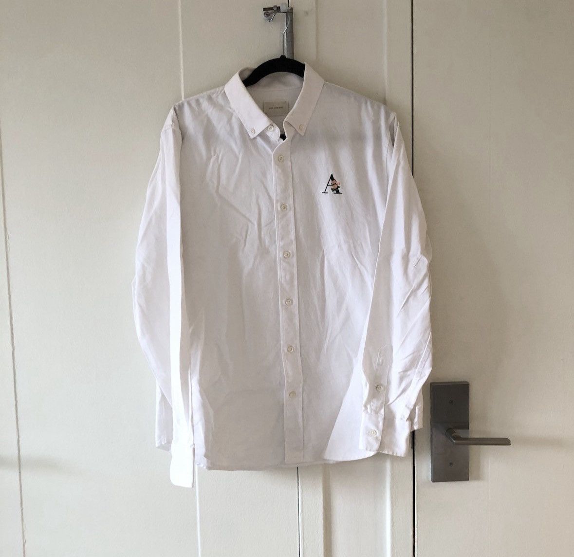 image of Aime Leon Dore Ald Button Up in White, Men's (Size Medium)
